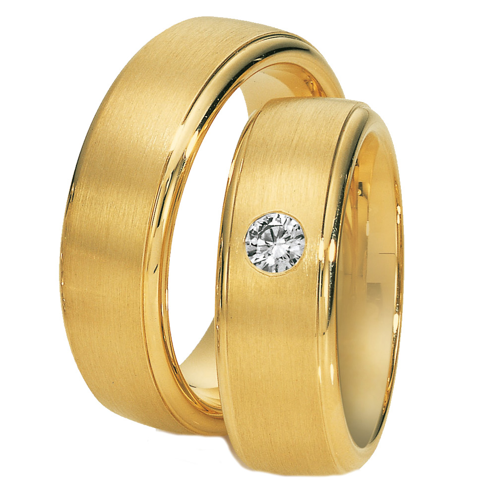 Trauringe mit Glanzkante Trauringe mit Glanzkante