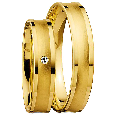 Gewölbte Gelbgold-Trauringe Gewölbte Gelbgold-Trauringe